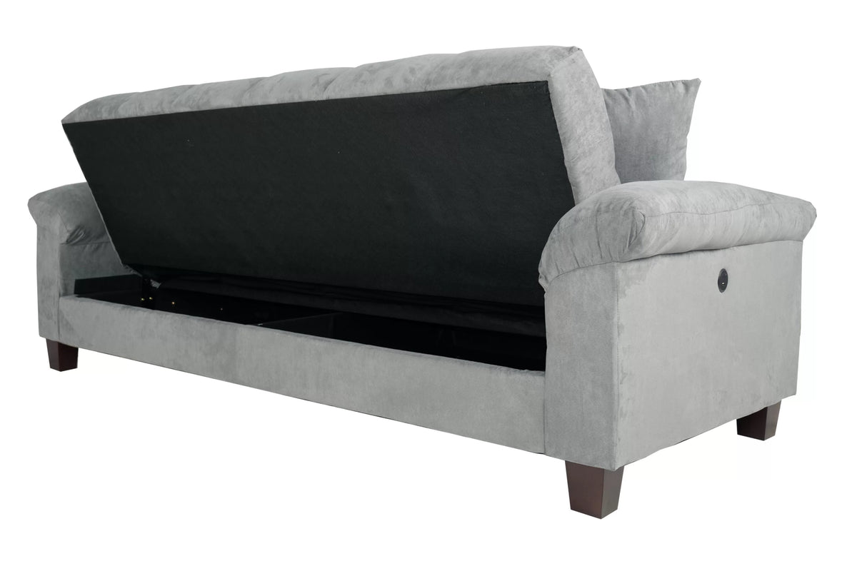 The Fulton Gray Convertible Sofa - view 6