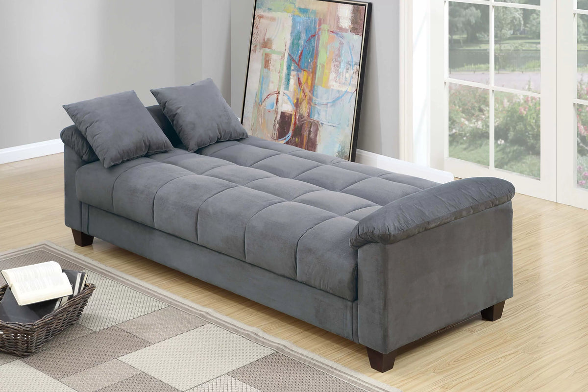 The Fulton Gray Convertible Sofa - view 7