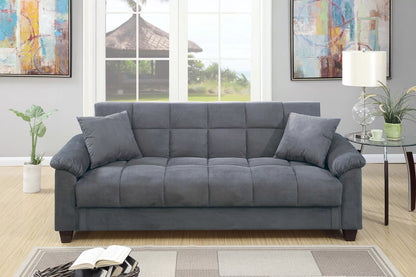 The Fulton Gray Convertible Sofa