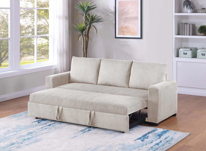 The Ivers Ivory Convertible Sofa - view 2