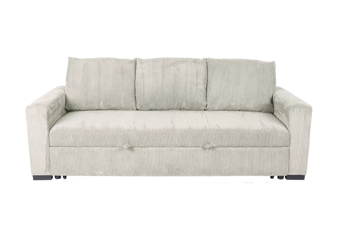 The Ivers Ivory Convertible Sofa - view 3