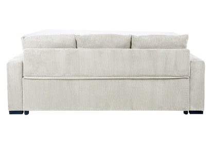 The Ivers Ivory Convertible Sofa - view 7