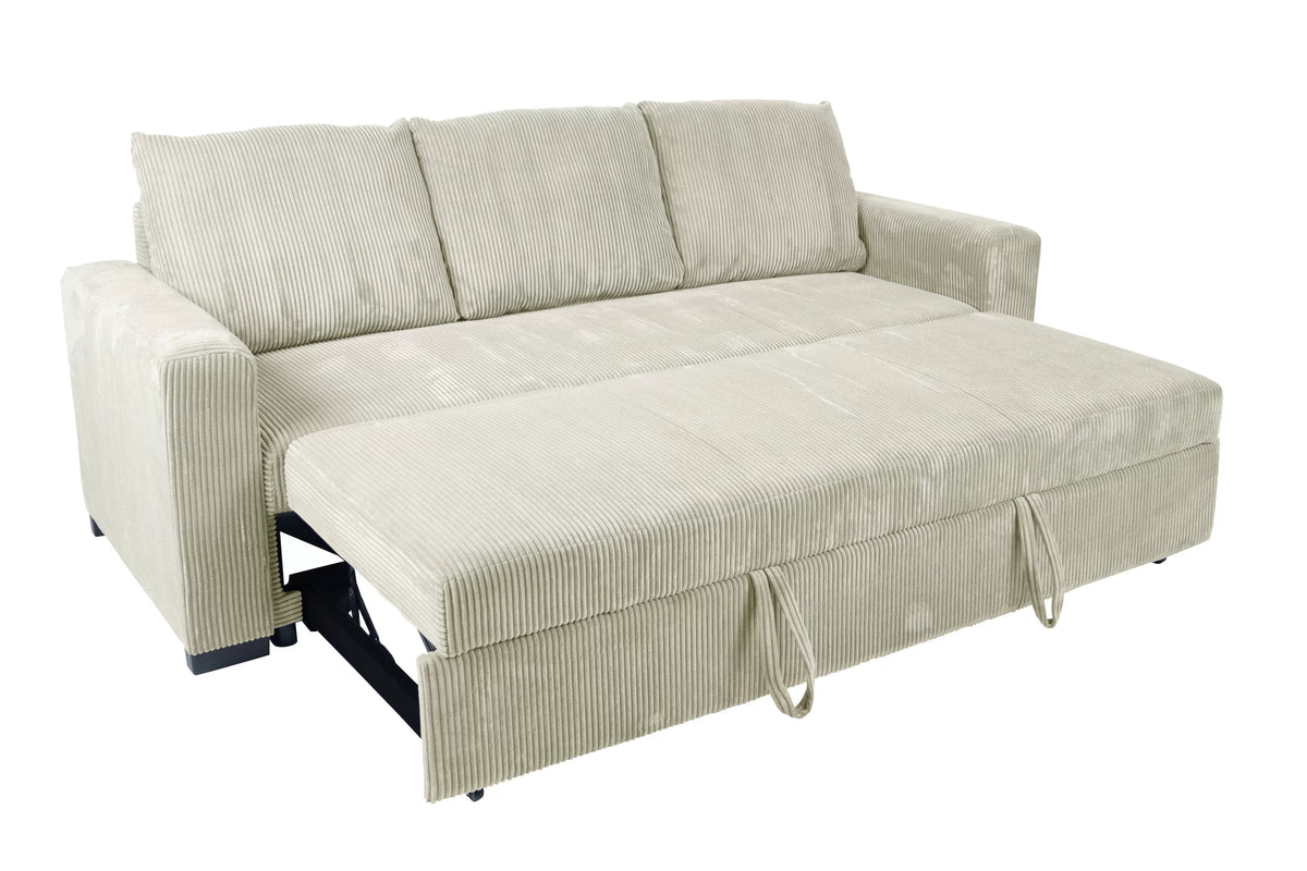 The Ivers Ivory Convertible Sofa - view 8