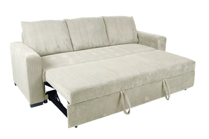 The Ivers Ivory Convertible Sofa - view 8