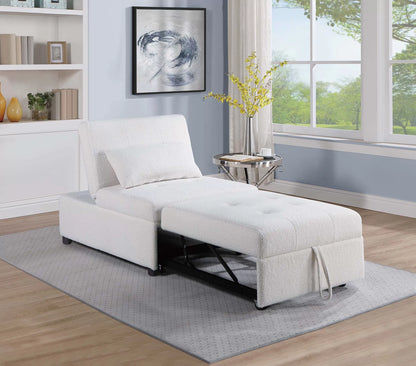 The Maren White Convertible Sofa - view 2