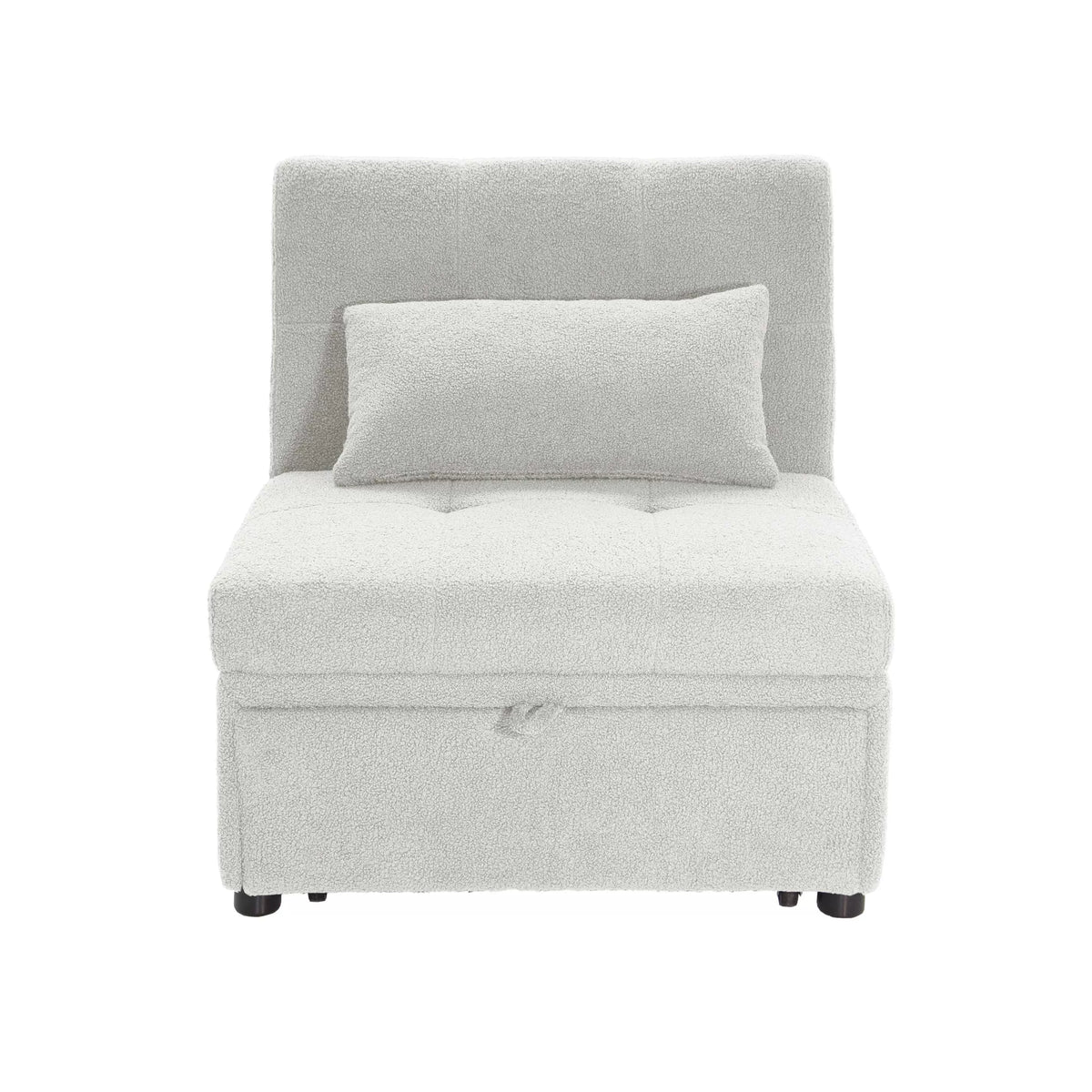 The Maren White Convertible Sofa - view 4
