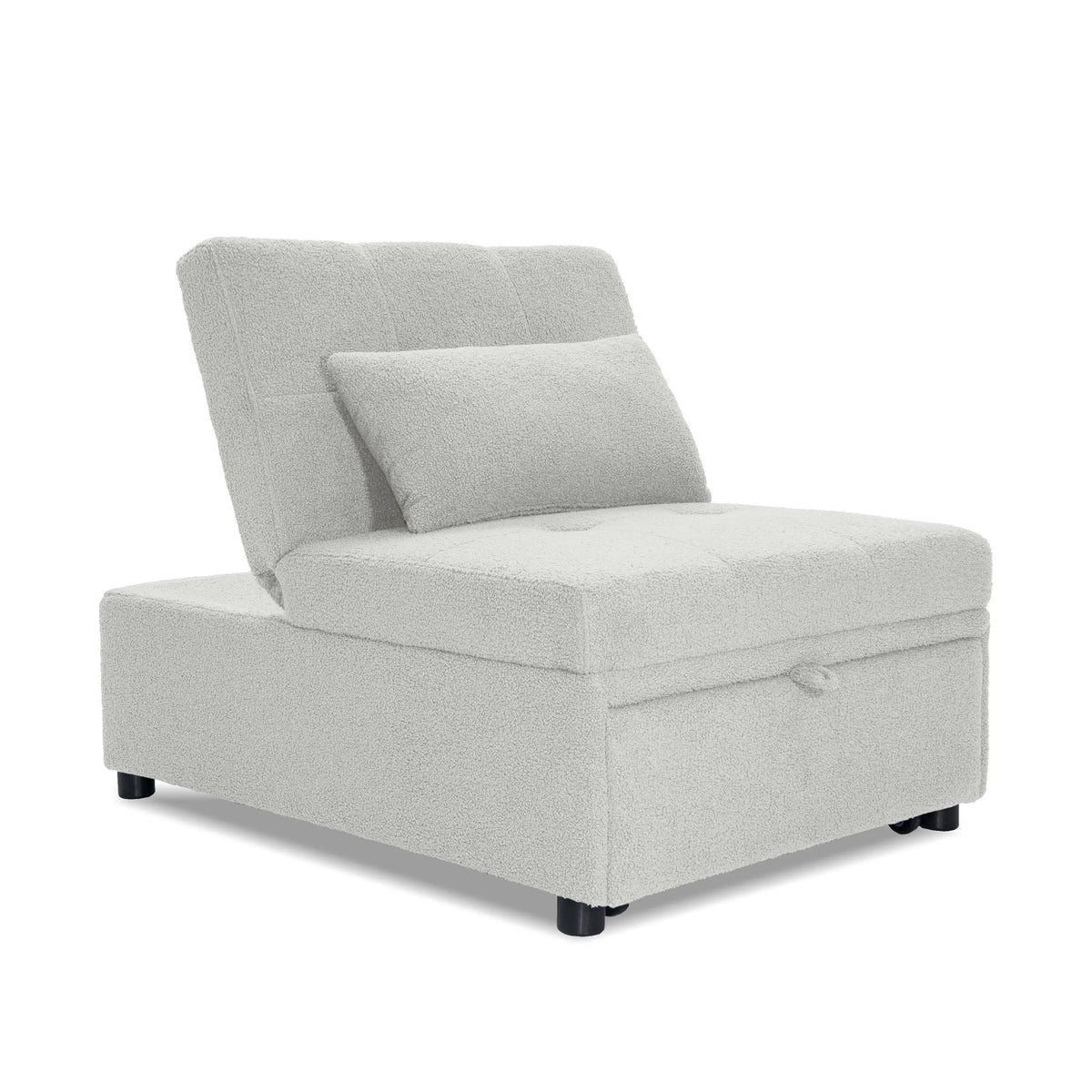 The Maren White Convertible Sofa - view 5