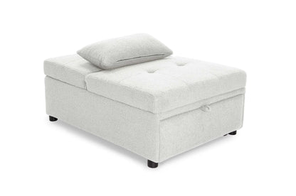 The Maren White Convertible Sofa - view 6