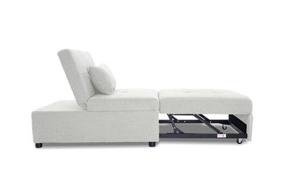 The Maren White Convertible Sofa - view 7