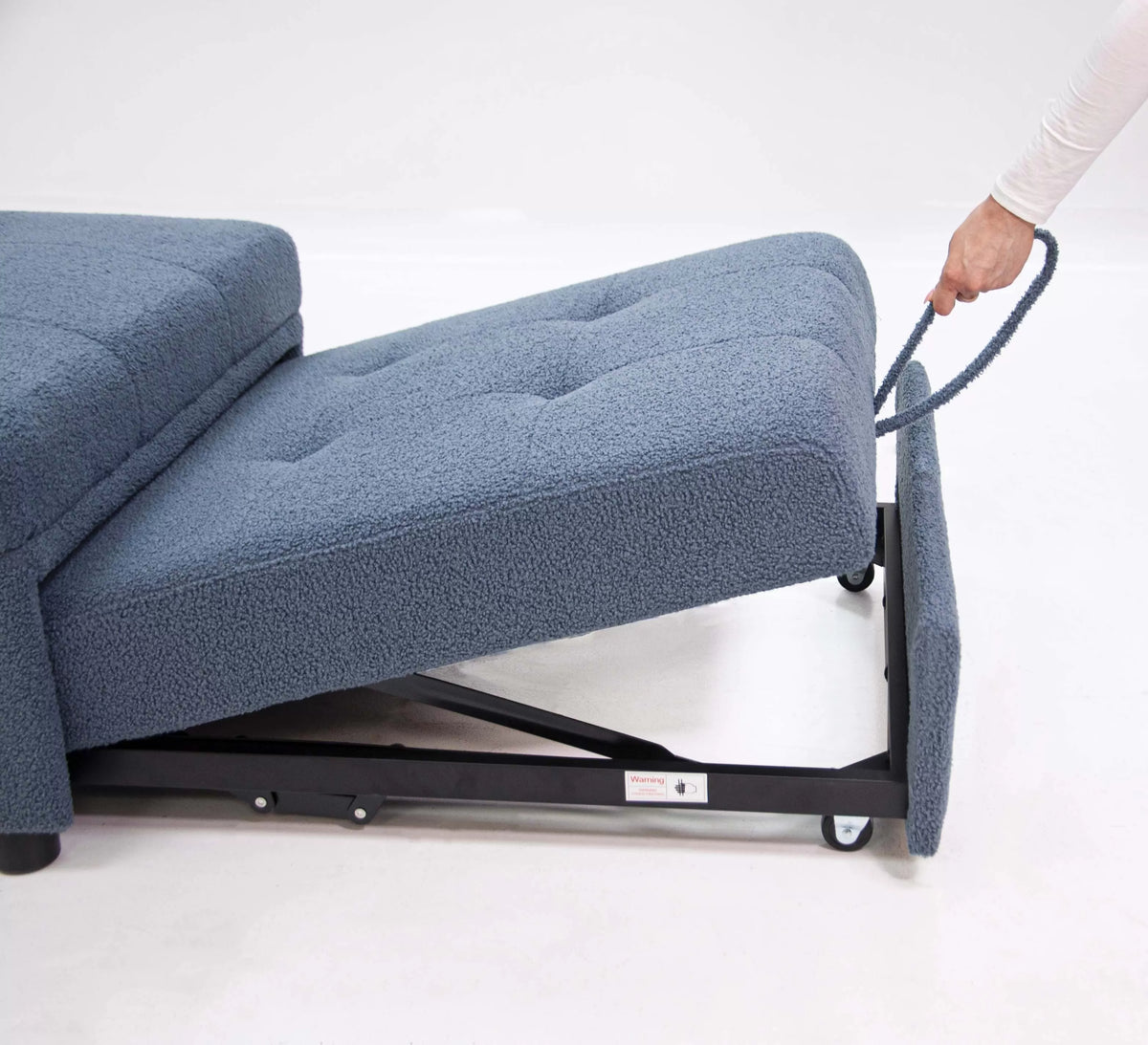 The Maren Blue Gray Convertible Sofa - view 13