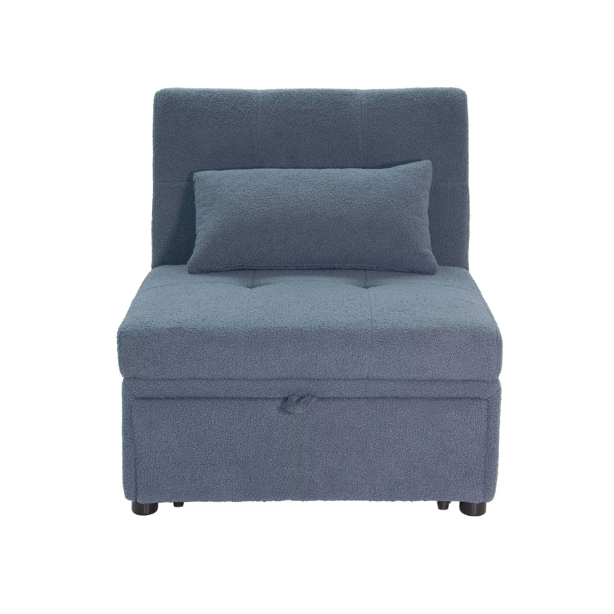 The Maren Blue Gray Convertible Sofa - view 4