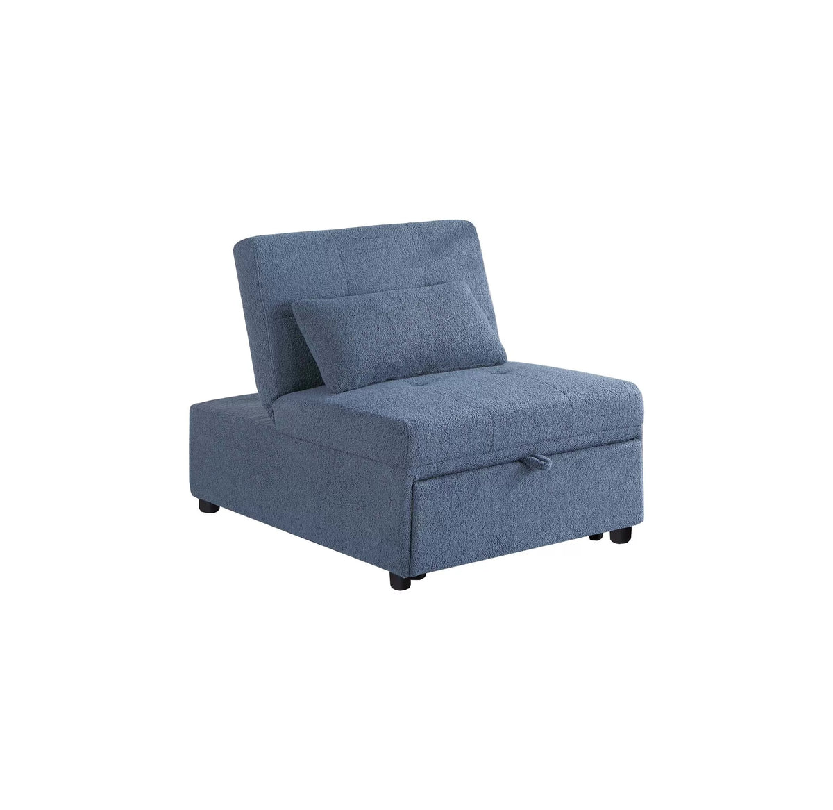 The Maren Blue Gray Convertible Sofa - view 5