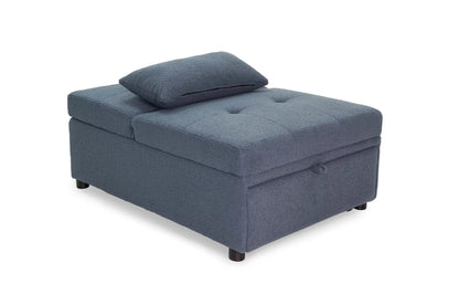 The Maren Blue Gray Convertible Sofa - view 6