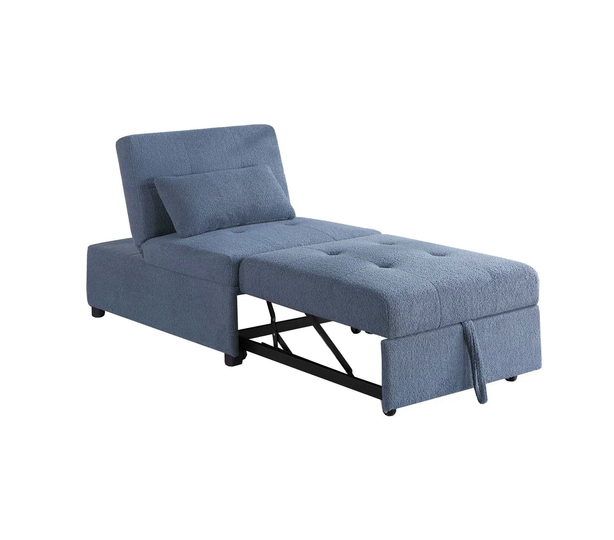 The Maren Blue Gray Convertible Sofa - view 7