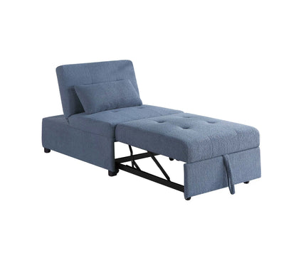 The Maren Blue Gray Convertible Sofa - view 7