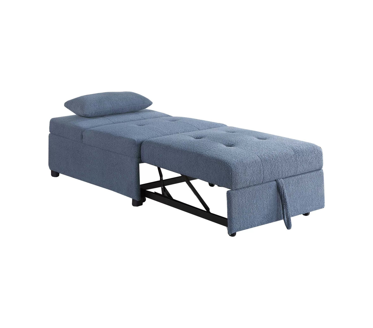 The Maren Blue Gray Convertible Sofa - view 8