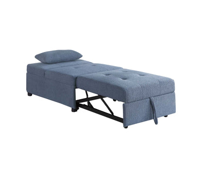 The Maren Blue Gray Convertible Sofa - view 8
