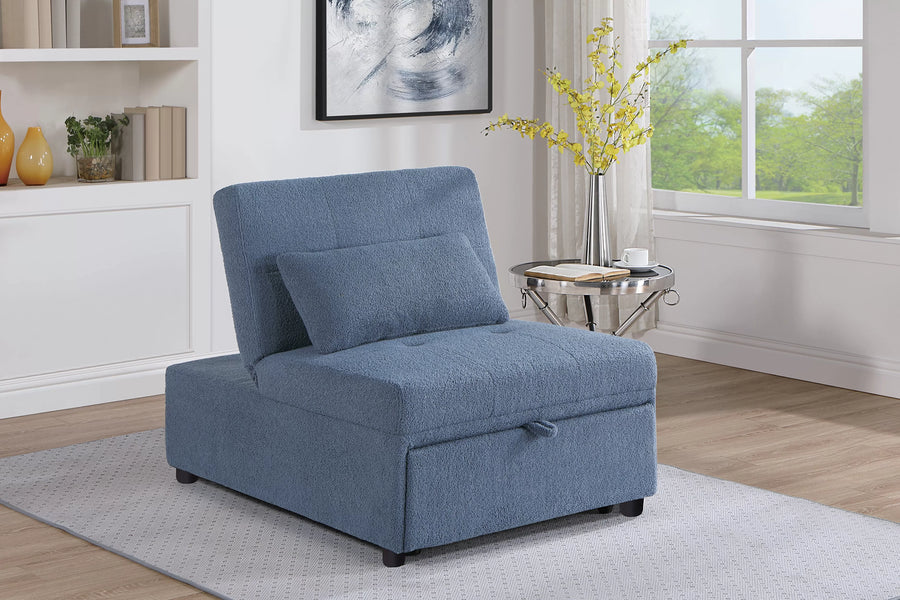 Sofá Maren Azul Gris Convertible