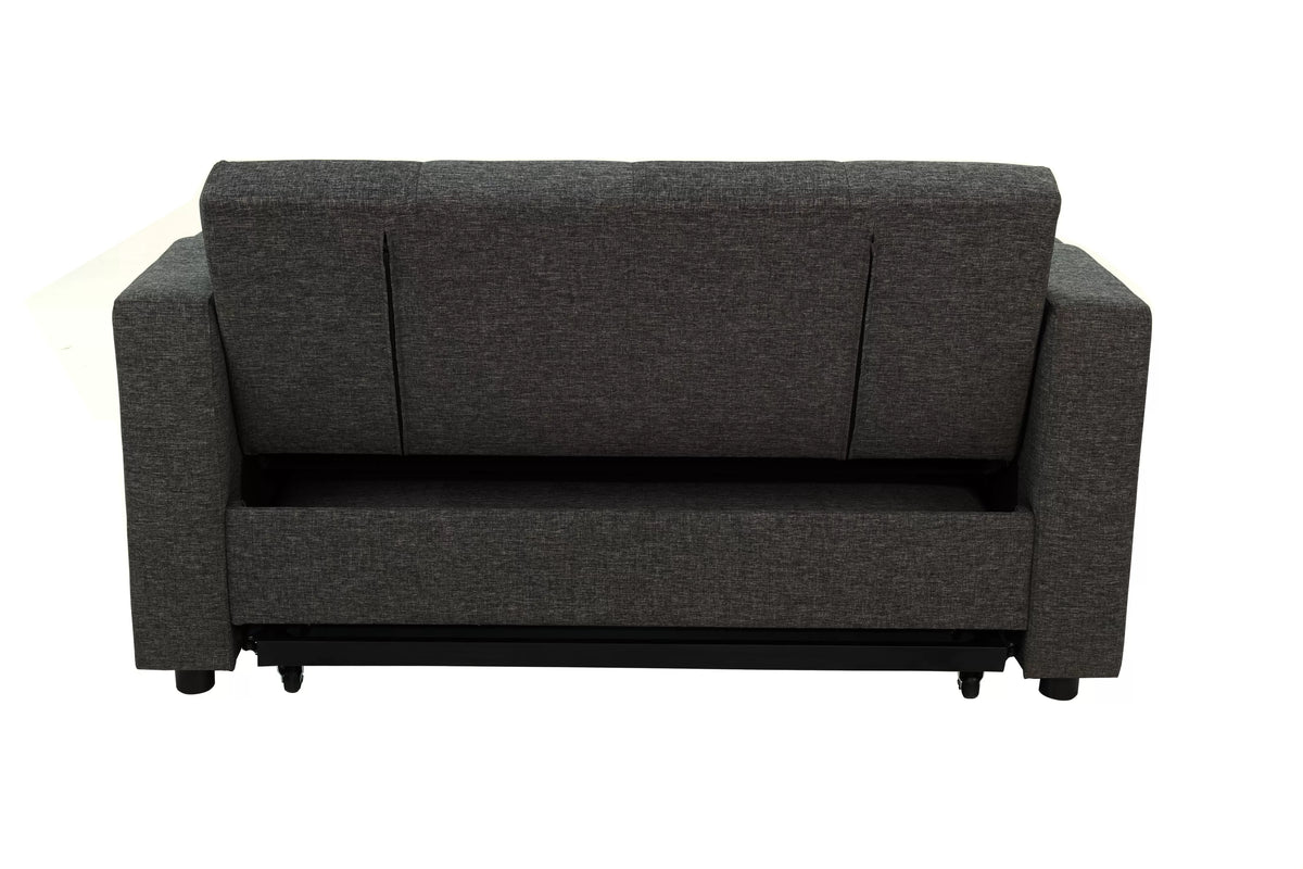 The Drayton Charcoal Convertible Sofa - view 10