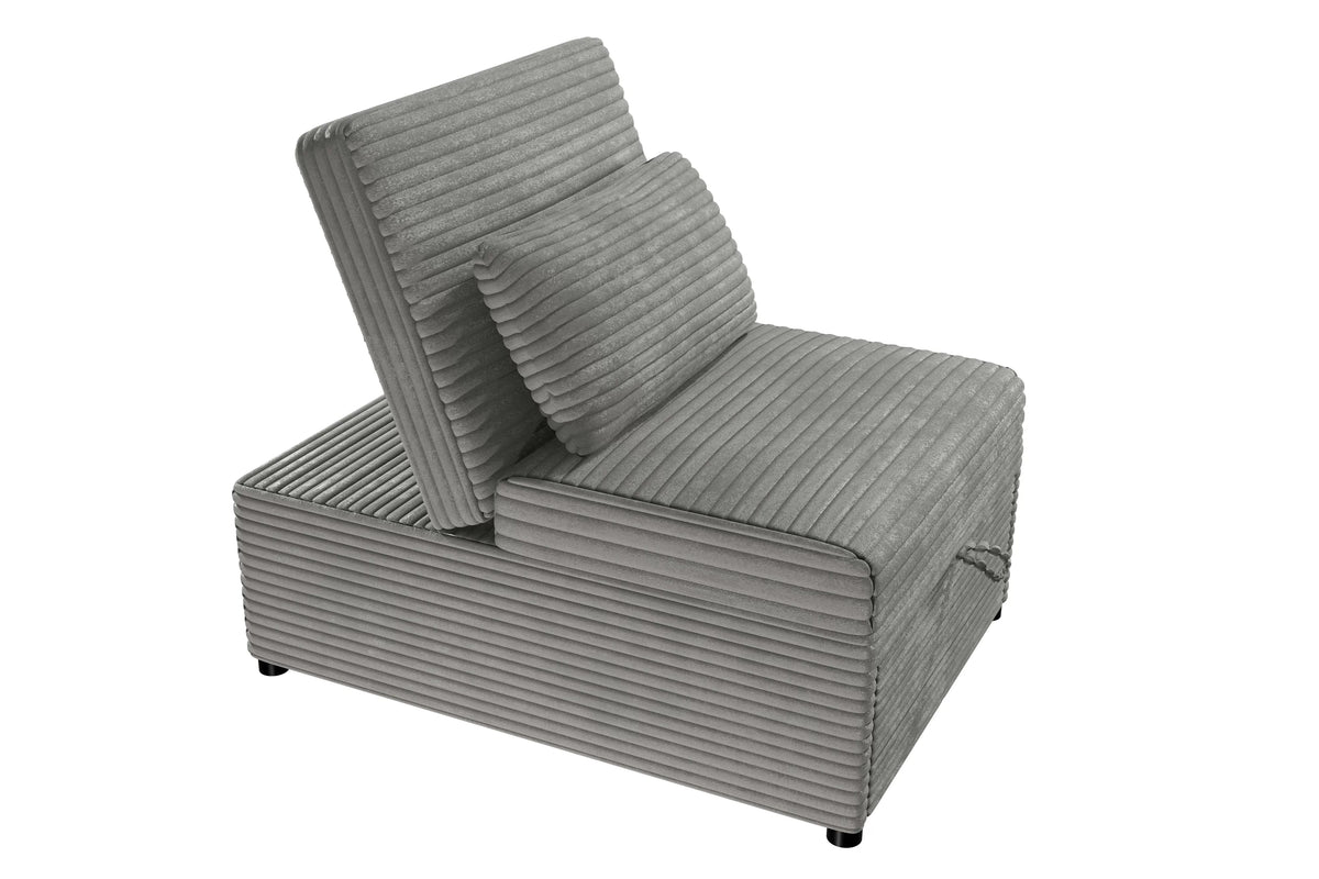 The Corwin Smoke Convertible Sofa - view 6