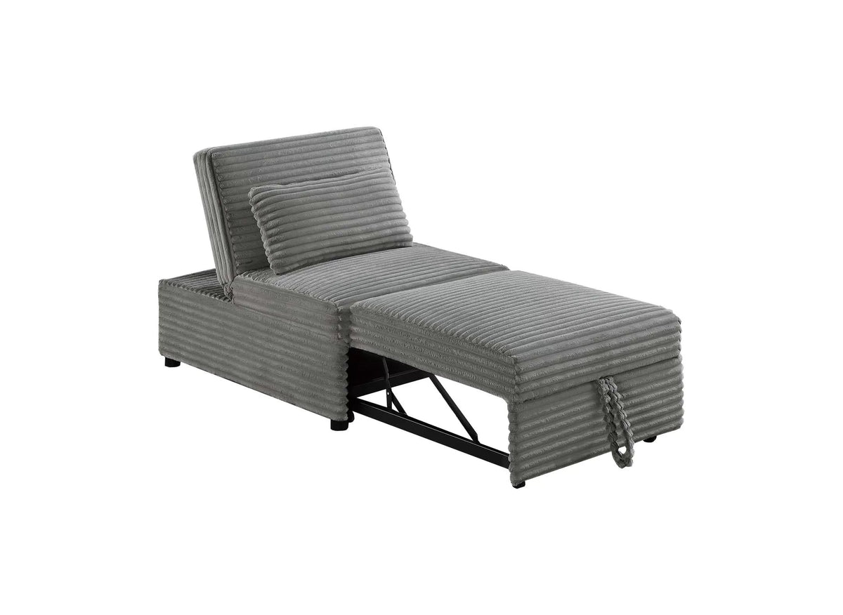 The Corwin Smoke Convertible Sofa - view 7