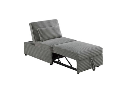 The Corwin Smoke Convertible Sofa - view 7