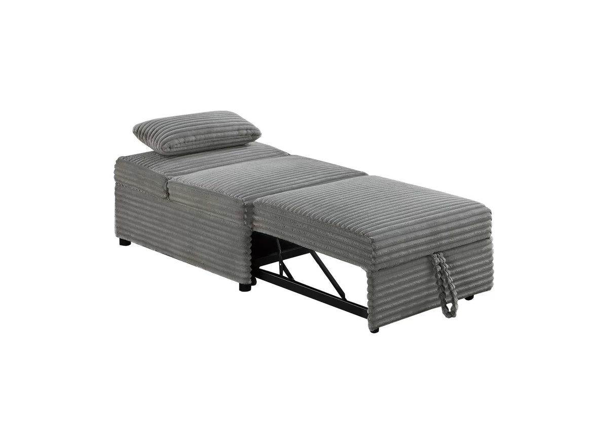 The Corwin Smoke Convertible Sofa - view 8