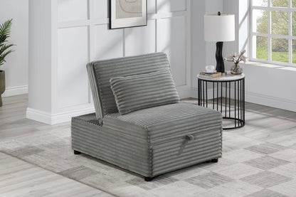 The Corwin Smoke Convertible Sofa