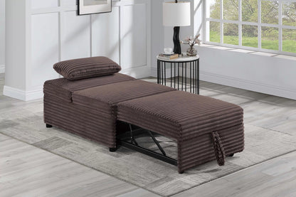 The Corwin Chocolate Convertible Sofa - view 3