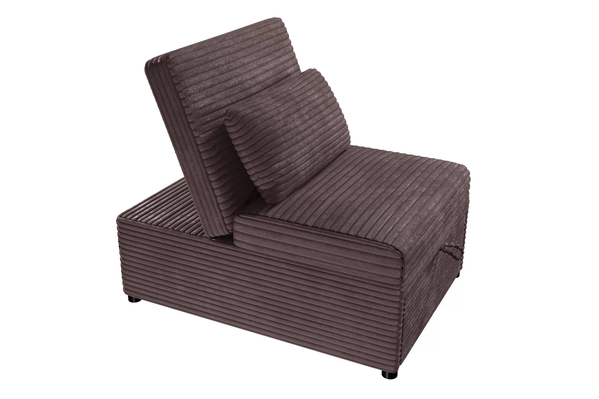 The Corwin Chocolate Convertible Sofa - view 5