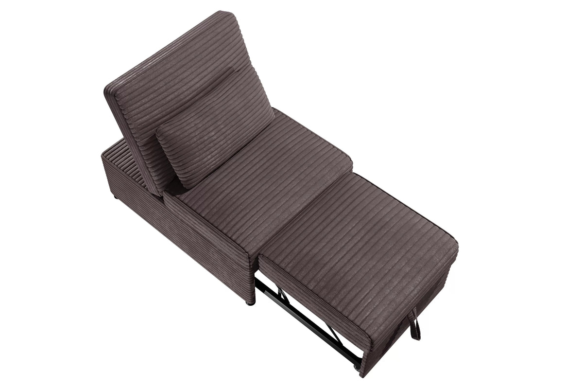 The Corwin Chocolate Convertible Sofa - view 6