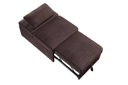 The Corwin Chocolate Convertible Sofa - view 7