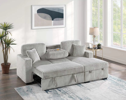 The Osgood Ash Convertible Sectional with Pull-Out Bed – 2 Piece - view 2