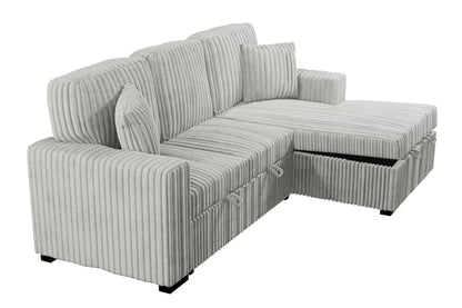 The Osgood Ash Convertible Sectional with Pull-Out Bed – 2 Piece - view 4