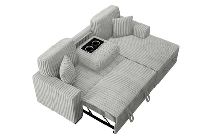 The Osgood Ash Convertible Sectional with Pull-Out Bed – 2 Piece - view 6