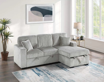 The Osgood Ash Convertible Sectional with Pull-Out Bed – 2 Piece