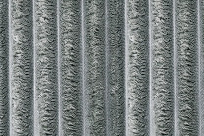 3-Piece Convertible Sectional Sofa with Dual Chaise Storage and Sleeper – Smoke Corduroy F8557