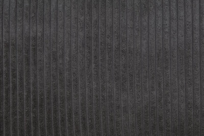 4-Piece Convertible Sectional Sofa with Storage and Sleeper – Dark Gray Corduroy F8559