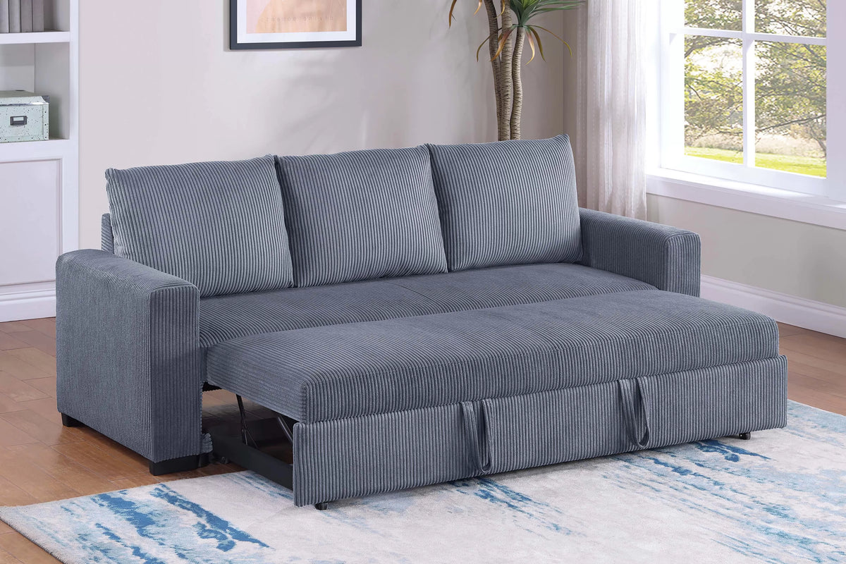 The Ivers Dark Gray Convertible Sofa - view 2