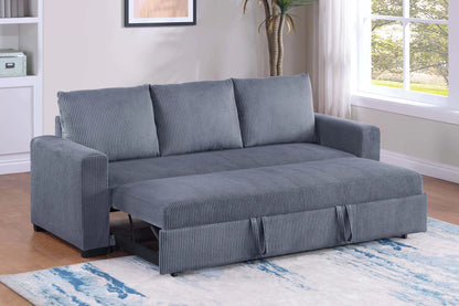 The Ivers Dark Gray Convertible Sofa - view 2