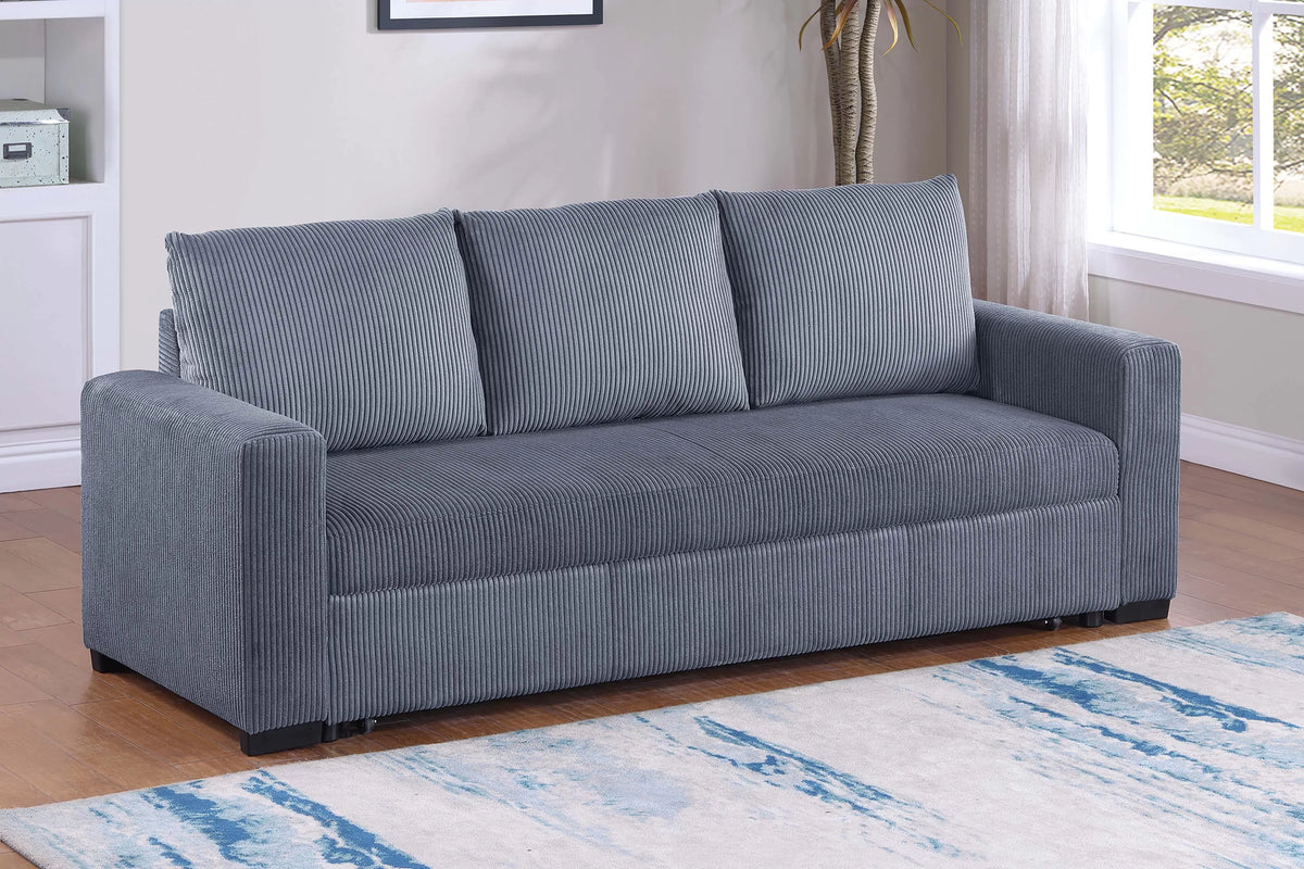 The Ivers Dark Gray Convertible Sofa
