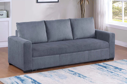 The Ivers Dark Gray Convertible Sofa