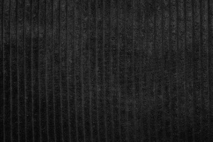 4-Piece Convertible Sectional Sofa with Storage and Sleeper – Black Corduroy F8565