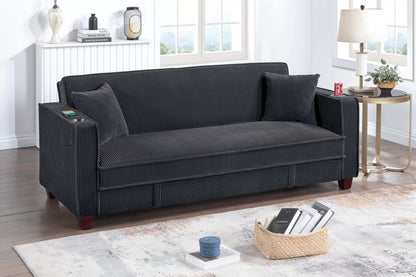 The Grady Black Convertible Sofa
