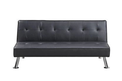 The Jenson Black Convertible Sofa - view 3