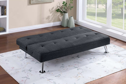 The Jenson Black Convertible Sofa - view 2