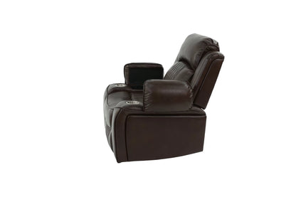 The Osric Brown Gel Leatherette Power Motion Living Room Set – 3 Piece - view 11