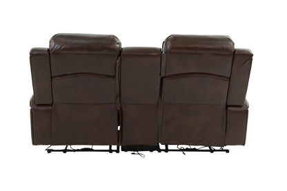 The Osric Brown Gel Leatherette Power Motion Living Room Set – 3 Piece - view 22