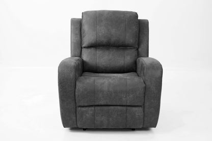 The Bexley Smoke Leather-Like Manual Recliner Chair - view 3