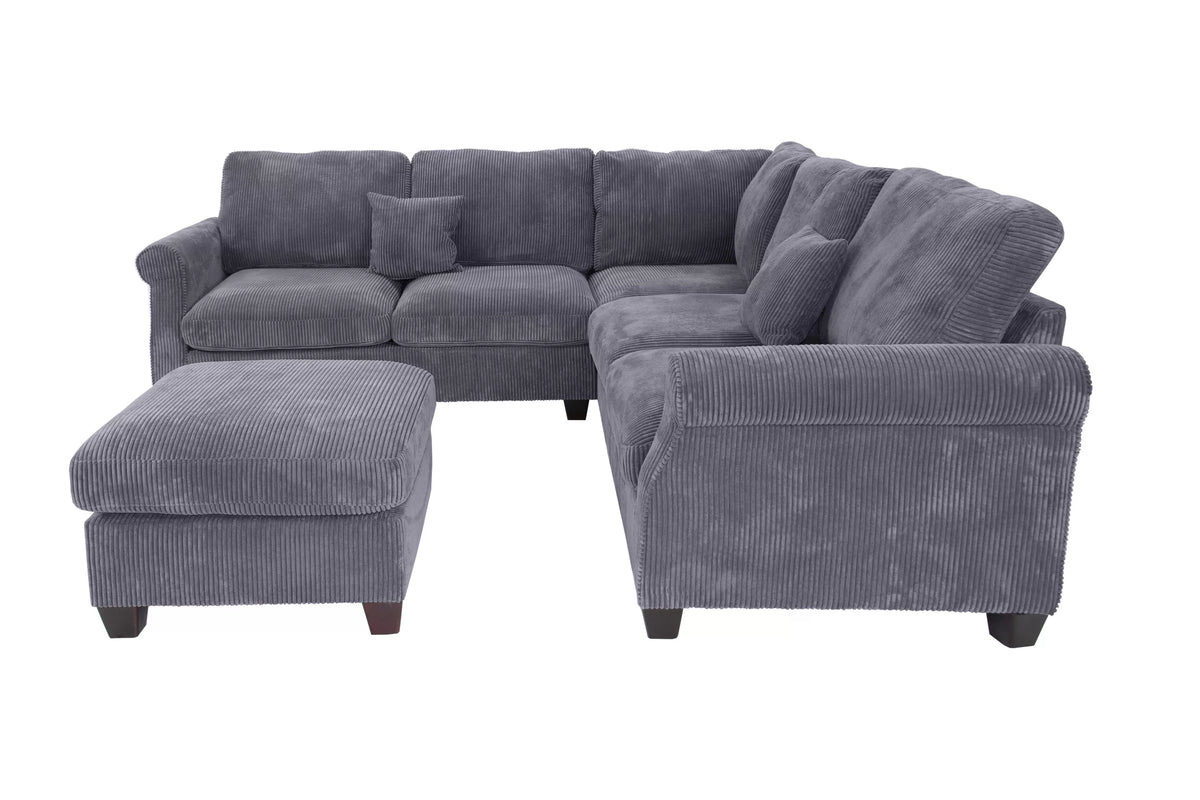 The Belford Dark Gray Sectional – 4 Piece - view 2